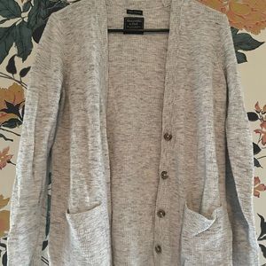 Heather grey cardigan